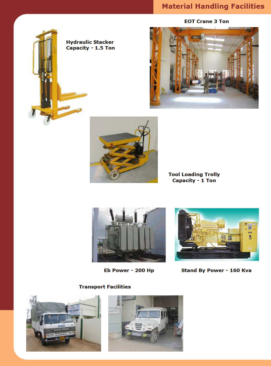 Zigma Pressings Material Handing Facilities